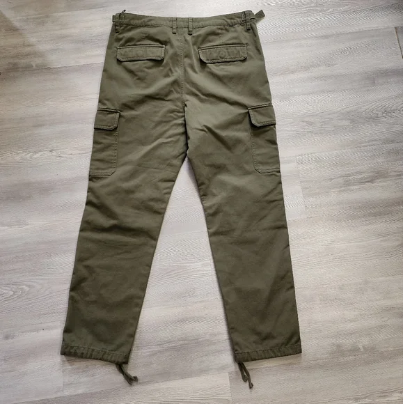 Empyre Utility Cargo Pants - Olive Green - Size 34 - Picture 8 of 9